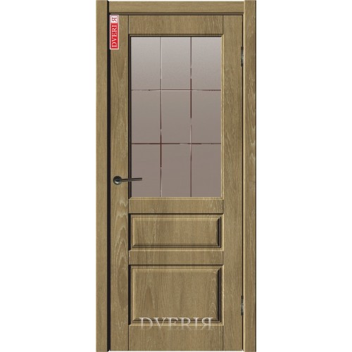 Межкомнатная дверь Лайт 2 4D - ПО, рисунок "английская решётка" ДвериЯ