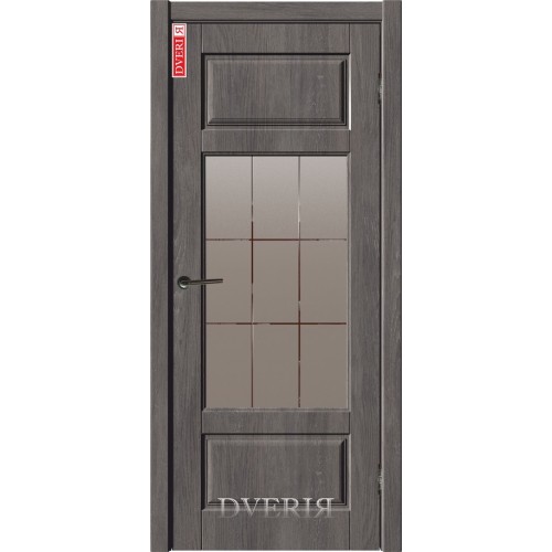 Межкомнатная дверь Лайт 3 4D - ПО, рисунок "английская решётка" ДвериЯ