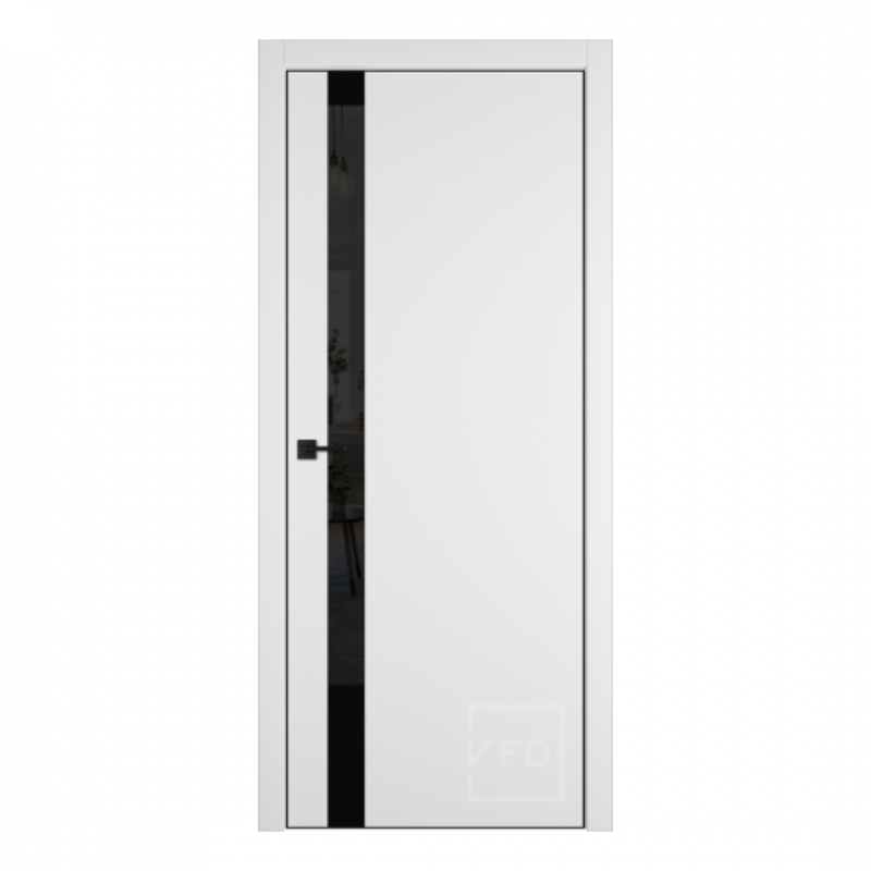 Межкомнатная дверь Urban 1SV Ice 4х4 /BM Black Gloss - VFD