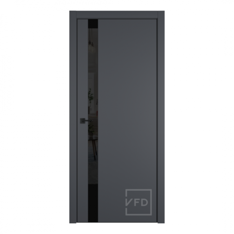 Межкомнатная дверь Urban 1SV Onyx 4х4 /BM Black Gloss - VFD